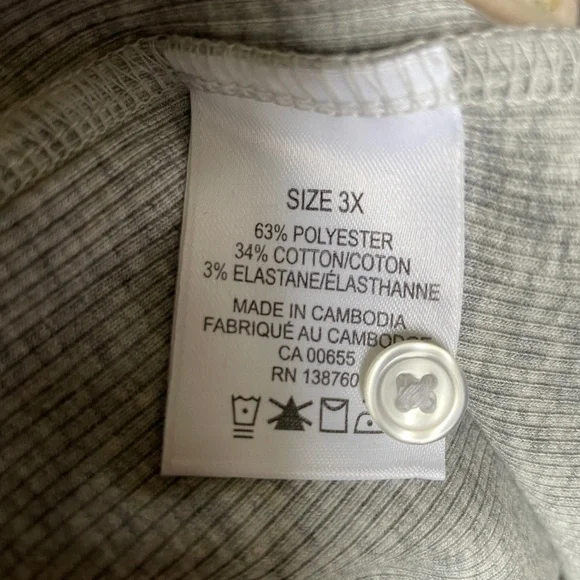 Penningtons Light Gray Ribbed Knit Set - Picture 4 of 4